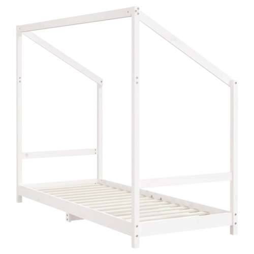 Okvir za dječji krevet bijeli 2x(80x200) cm od masivne borovine - Bijela 2 x (80 x 200) cm Cijena