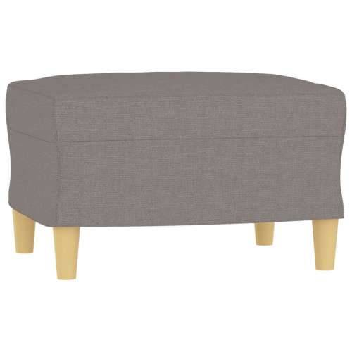 3-dijelni set sofa s jastucima smeđesivi od tkanine - Sivo-smeđa s jastučićima i tabureom Cijena