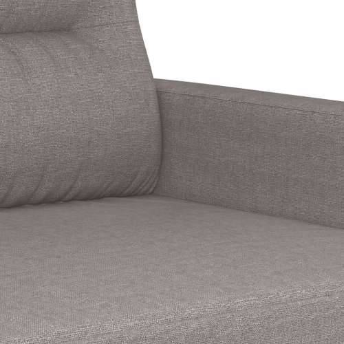 3-dijelni set sofa s jastucima smeđesivi od tkanine - Sivo-smeđa s jastučićima i tabureom Cijena