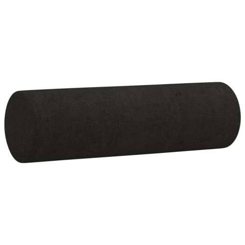 2-dijelni set sofa s jastucima crni od tkanine - Crna s jastučićima Cijena