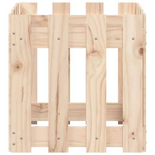 Vrtna sadilica s izgledom ograde 40x40x40 cm masivna borovina Prirodna boja bora 40 x 40 x 40 cm 1 Cijena