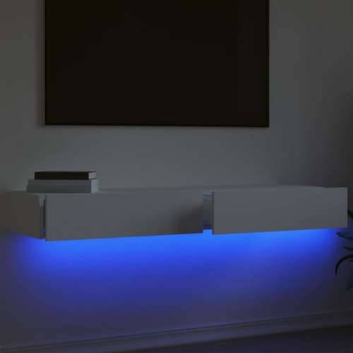 TV ormarić s LED svjetlima 2 kom bijeli 60 x 35 x 15,5 cm - Bijela 2 60 cm Cijena