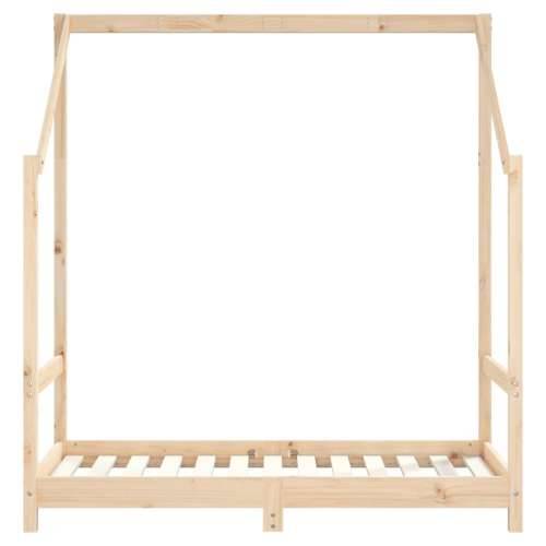 Okvir za dječji krevet 2x(70x140) cm od masivne borovine - Prirodna 2 x (70 x 140) cm Cijena