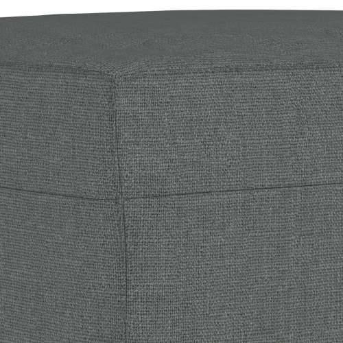 4-dijelni set sofa s jastucima tamnosivi od tkanine - Tamno siva s jastucima i tabureom Cijena