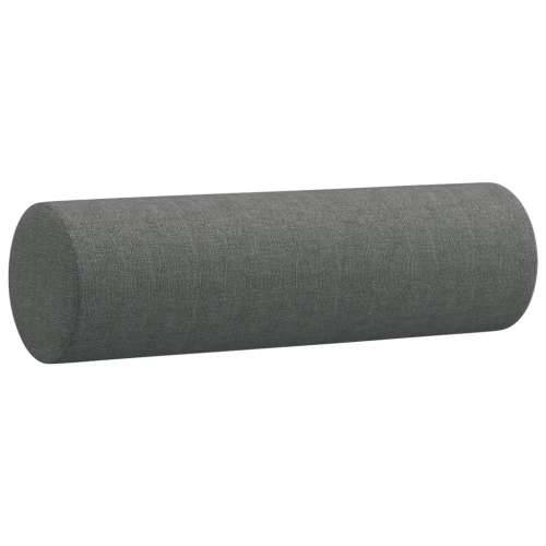 4-dijelni set sofa s jastucima tamnosivi od tkanine - Tamno siva s jastucima i tabureom Cijena