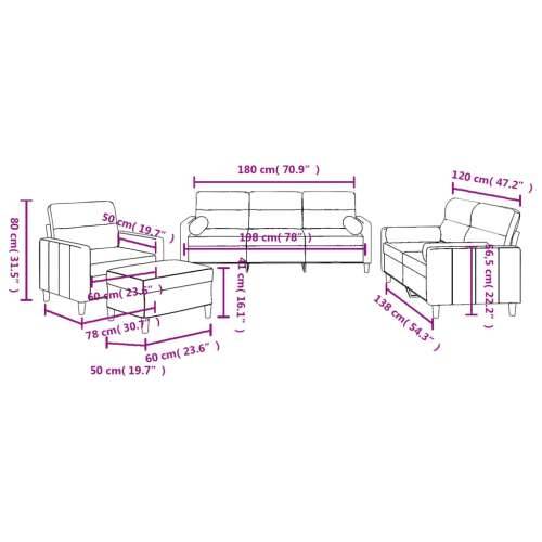 4-dijelni set sofa s jastucima tamnosivi od tkanine - Tamno siva s jastucima i tabureom Cijena