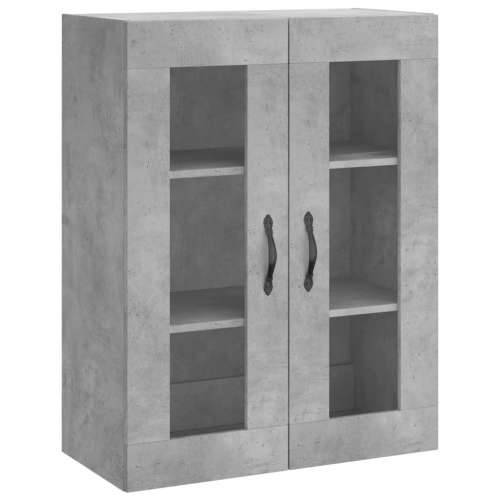 Visoka komoda siva betona 69,5x34x180 cm od konstruiranog drva - Beton siva 1 3 police Cijena