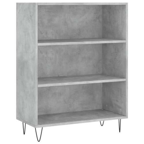 Visoka komoda siva betona 69,5x34x180 cm od konstruiranog drva - Beton siva 1 3 police Cijena
