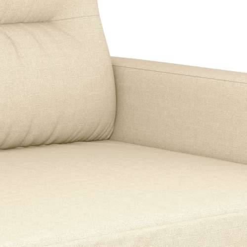 2-dijelni set sofa s jastucima krem od tkanine - Krema s jastučićima Cijena