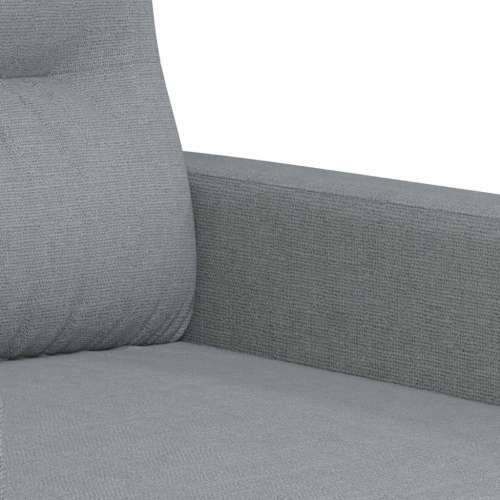 2-dijelni set sofa s jastucima svjetlosivi od tkanine - Svjetlosiva s jastučićima Cijena