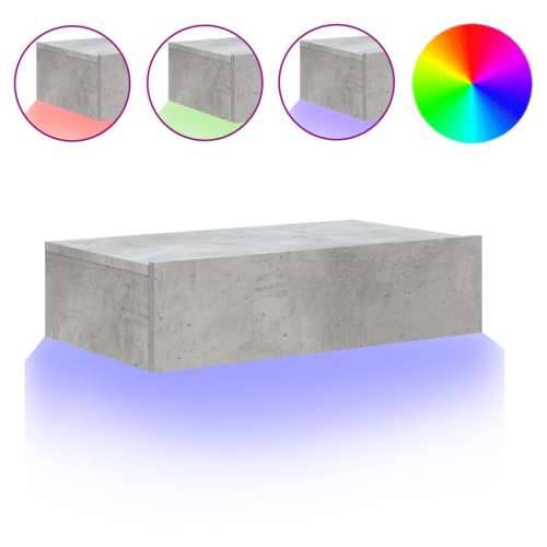 TV ormarić s LED svjetlima siva boja betona 60 x 35 x 15,5 cm Cijena