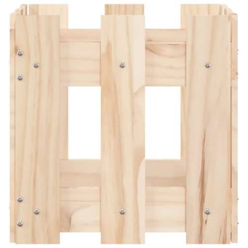 Vrtna sadilica s izgledom ograde 30x30x30 cm masivna borovina - Prirodna boja bora 30 x 30 x 30 cm 1 Cijena