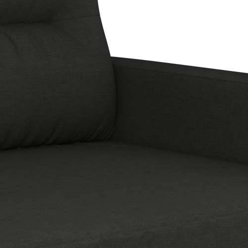 4-dijelni set sofa s jastucima crni od tkanine - Crna s jastucima i tabureom Cijena
