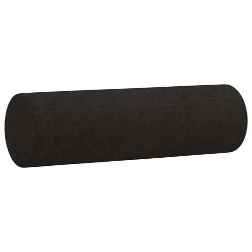 4-dijelni set sofa s jastucima crni od tkanine - Crna s jastucima i tabureom Cijena