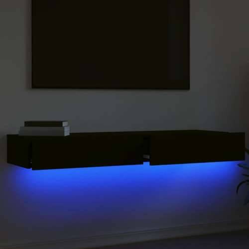 TV ormarići s LED svjetlima 2 kom crni 60 x 35 x 15,5 cm - Crna 2 60 cm Cijena