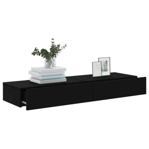 TV ormarići s LED svjetlima 2 kom crni 60 x 35 x 15,5 cm - Crna 2 60 cm Cijena