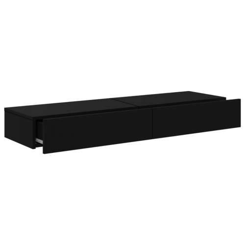 TV ormarići s LED svjetlima 2 kom crni 60 x 35 x 15,5 cm - Crna 2 60 cm Cijena