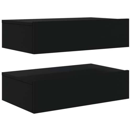 TV ormarići s LED svjetlima 2 kom crni 60 x 35 x 15,5 cm - Crna 2 60 cm Cijena