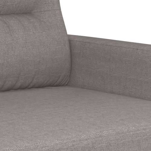 3-dijelni set sofa s jastucima smeđesivi od tkanine - Sivo-smeđa s jastučićima i tabureom Cijena
