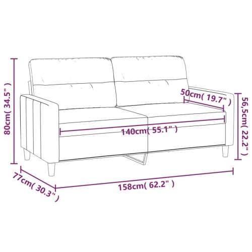 Dvosjed od tkanine crvena boja vina 140 cm - boja crnog vina 140 cm Cijena