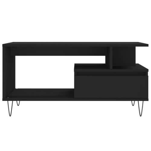 Stolić za kavu crni 90 x 49 x 45 cm od konstruiranog drva - Crna 1 Cijena