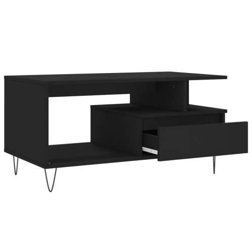 Stolić za kavu crni 90 x 49 x 45 cm od konstruiranog drva - Crna 1 Cijena