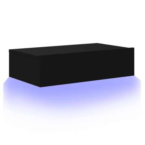 TV ormarić s LED svjetlima crni 60 x 35 x 15,5 cm - Crna 1 60 cm Cijena