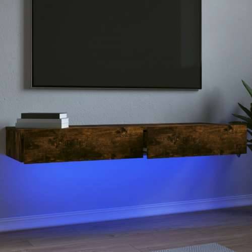 TV ormarići LED 2 kom boja dimljenog hrasta 60 x 35 x 15,5 cm - Dimljeni hrast 2 60 cm Cijena