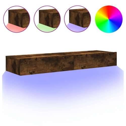 TV ormarići LED 2 kom boja dimljenog hrasta 60 x 35 x 15,5 cm - Dimljeni hrast 2 60 cm Cijena