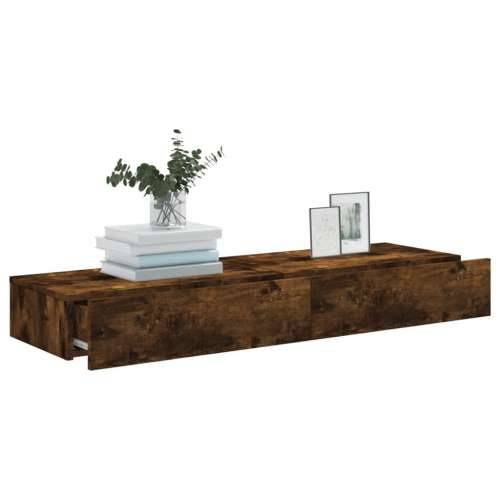 TV ormarići LED 2 kom boja dimljenog hrasta 60 x 35 x 15,5 cm - Dimljeni hrast 2 60 cm Cijena