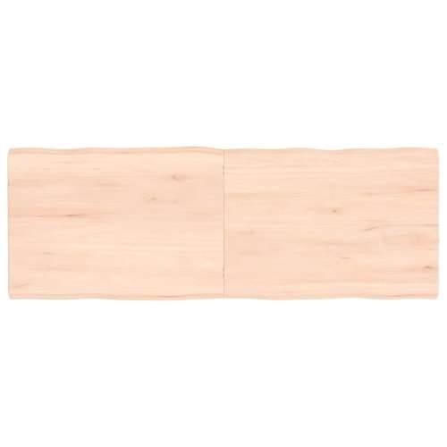Stolna ploča 140 x 50 x (2-4) cm od hrastovine sa živim rubom - Prirodna 140 x 50 x 4 cm 1 Cijena
