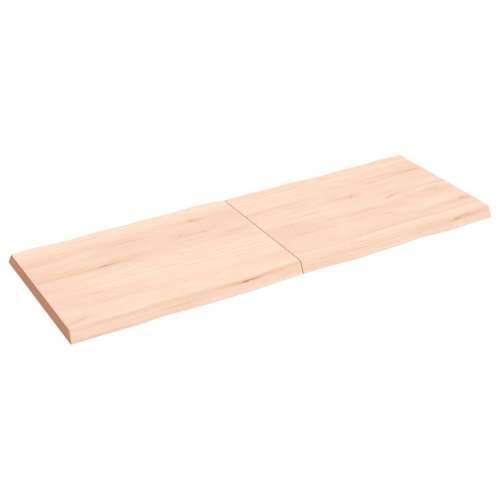 Stolna ploča 140 x 50 x (2-4) cm od hrastovine sa živim rubom - Prirodna 140 x 50 x 4 cm 1 Cijena