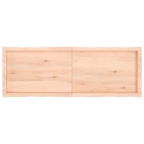 Stolna ploča 140 x 50 x (2-4) cm od hrastovine sa živim rubom - Prirodna 140 x 50 x 4 cm 1 Cijena