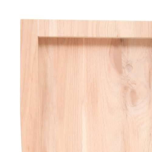 Stolna ploča 140 x 50 x (2-4) cm od hrastovine sa živim rubom - Prirodna 140 x 50 x 4 cm 1 Cijena