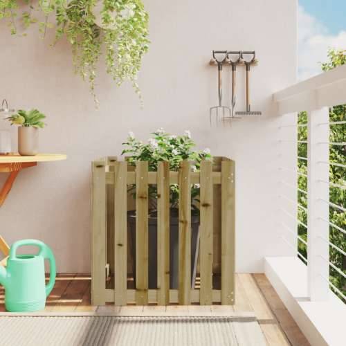Vrtna sadilica s izgledom ograde 70 x 70 x 70 cm od borovine - Prirodno impregnirano 70 x 70 x 70 cm 1 Cijena