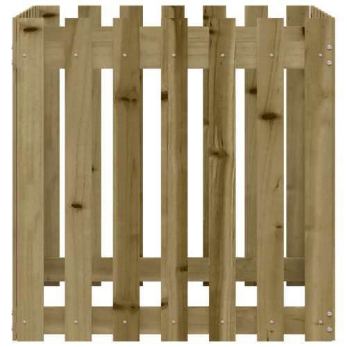 Vrtna sadilica s izgledom ograde 70 x 70 x 70 cm od borovine - Prirodno impregnirano 70 x 70 x 70 cm 1 Cijena