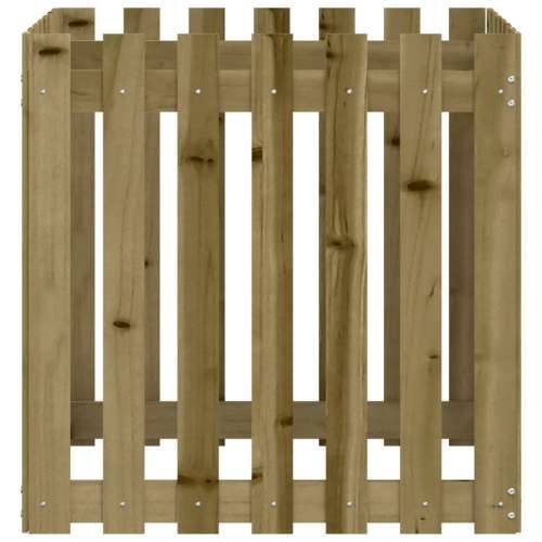 Vrtna sadilica s izgledom ograde 70 x 70 x 70 cm od borovine - Prirodno impregnirano 70 x 70 x 70 cm 1 Cijena