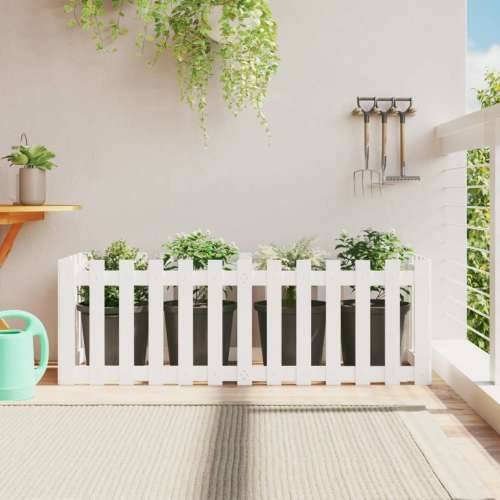 Povišena gredica - Vrtna gredica bijela 150x50x50 cm masivna borovina - Bijela boja bora 150 x 50 x 50 cm 1 Cijena