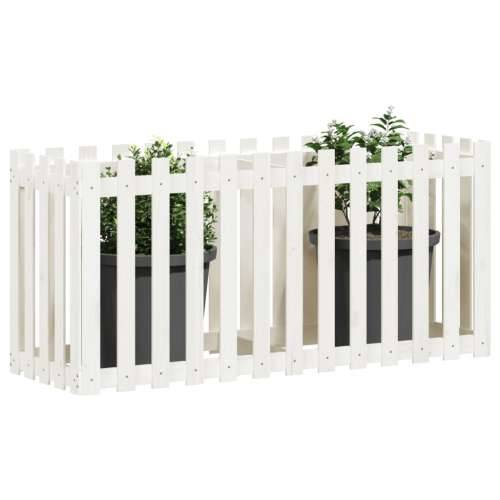 Povišena gredica - Vrtna gredica bijela 150x50x50 cm masivna borovina - Bijela boja bora 150 x 50 x 70 cm 1 Cijena