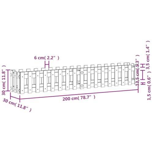 Stupići za parking 200x30x30 cm od masivne borovine Prirodna boja bora 200 x 30 x 30 cm 1 Cijena