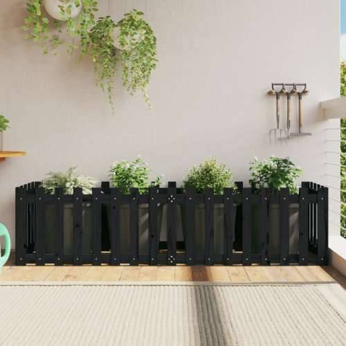 Stupići za parking crna 200x50x50 cm masivna borovina Crna boja bora 200 x 50 x 50 cm 1 Cijena