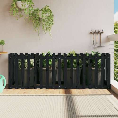 Povišena gredica - Vrtna gredica crna 200x50x70 cm masivna borovina - Crna boja bora 200 x 50 x 70 cm 1 Cijena