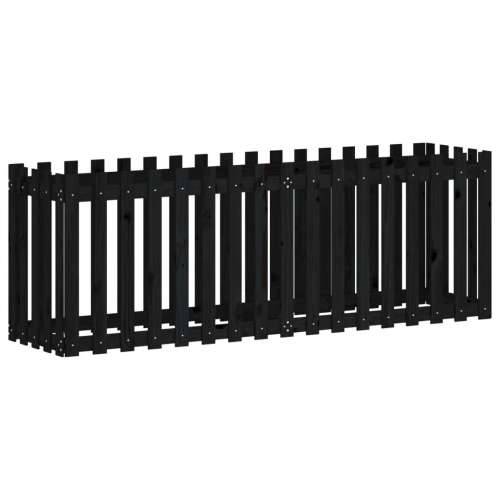Povišena gredica - Vrtna gredica crna 200x50x70 cm masivna borovina - Crna boja bora 200 x 50 x 70 cm 1 Cijena