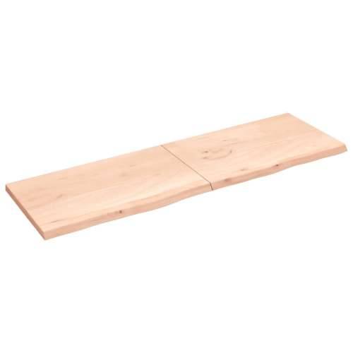 Stolna ploča 200x60x(2-4) cm od netretirane masivne hrastovine - Prirodna 200 x 60 x 4 cm 1 Cijena