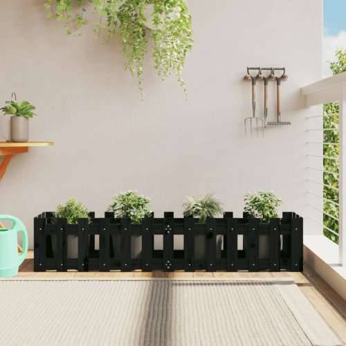 Povišena gredica - Vrtna gredica crna 150x30x30 cm masivna borovina - Crna boja bora 150 x 30 x 30 cm 1 Cijena