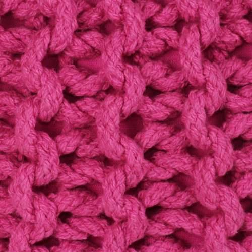 Ručno pleteni pamučni tabure 50x35 cm ružičasti Cijena