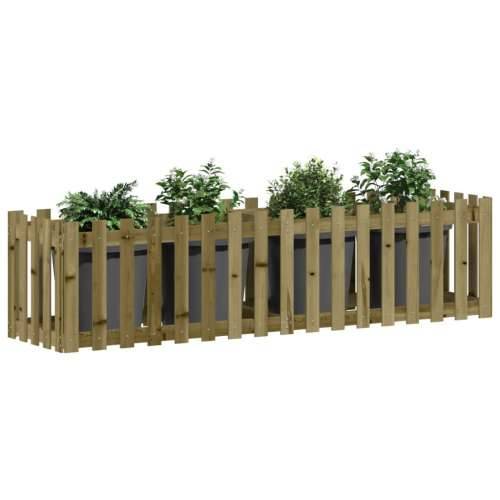 Povišena gredica - Vrtna gredica 200x50x50 cm impregnirana borovina - Prirodno impregnirano 200 x 50 x 50 cm 1 Cijena