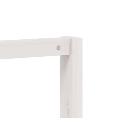 Stalak za odjeću bijeli 113x40x157,5 cm od masivne borovine - Bijela 1 Cijena
