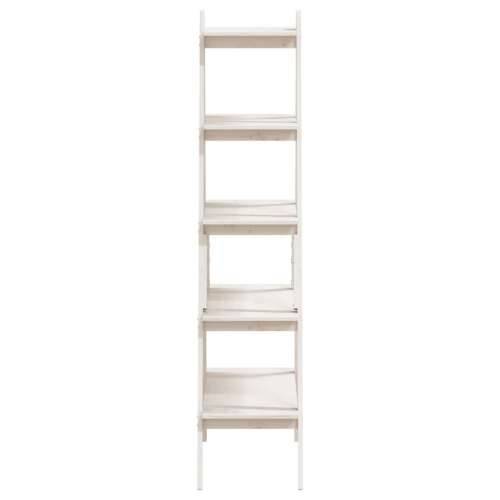 Polica s 5 razina u A-obliku 110x40x180,5 cm masivna borovina - Bijela 1 Cijena