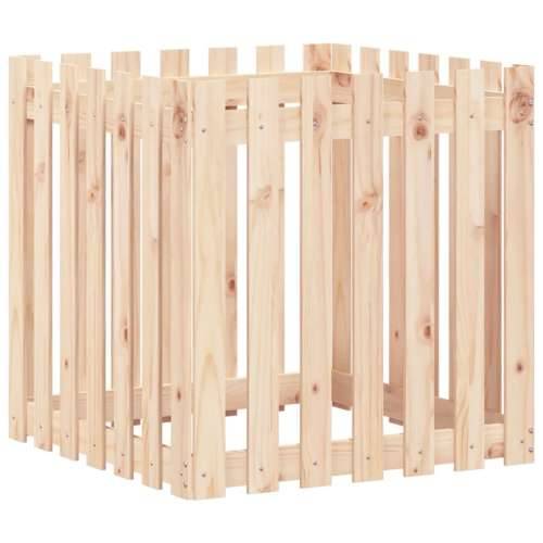 Vrtna sadilica s izgledom ograde 70x70x70 cm masivna duglazije - Prirodna boja bora 70 x 70 x 70 cm 1 Cijena